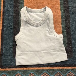 Light Blue Alo Yoga high neck bra